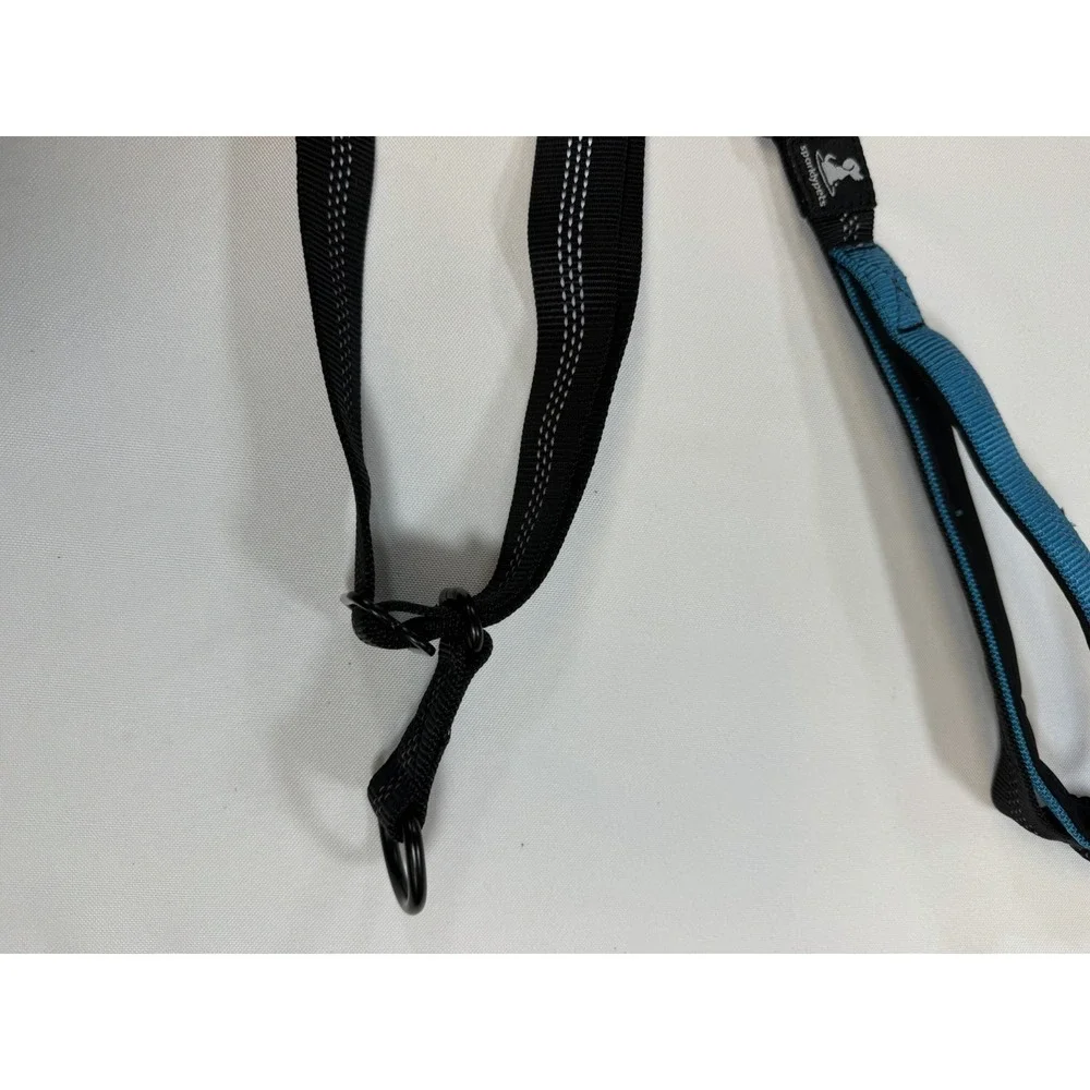 SparklyPets Hands Free Dog Leash Adjustable Waist Belt Bungee Teal Reflective